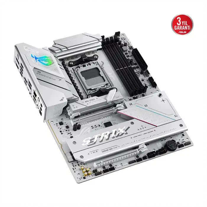 Asus Rog Strıx B850-a Gamıng Wıfı, 4xddr5, 4x M2, Hdmı, Dp, 2xtype-c, Wi-fi 7, Bluetooth V5.4, Am5 Soket Gamıng Anakart