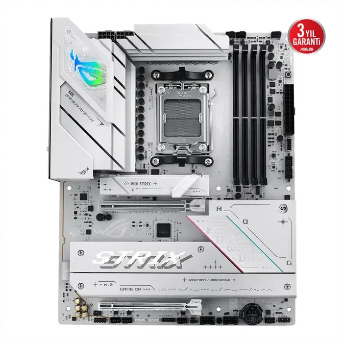 Asus Rog Strıx B850-a Gamıng Wıfı, 4xddr5, 4x M2, Hdmı, Dp, 2xtype-c, Wi-fi 7, Bluetooth V5.4, Am5 Soket Gamıng Anakart