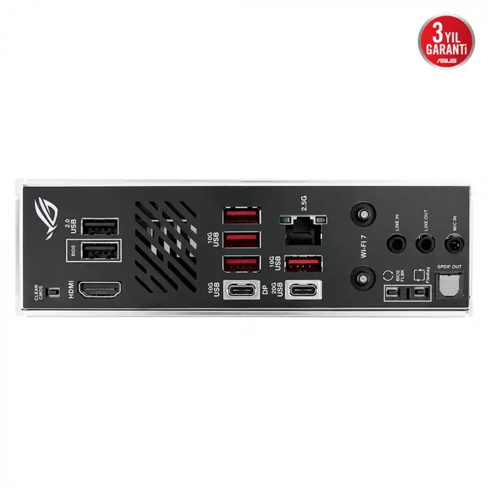 Asus Rog Strıx B850-ı Gamıng Wıfı, 2xddr5, 2xm.2, Hdmı, Dp, Type-c, Wi-fi 7, Bluetooth V5.4, Mini Itx, Am5 Soket Gamıng Anakart