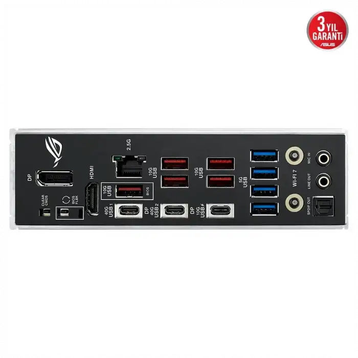 Asus Rog Strıx X870-f Gamıng Wıfı, 4xddr5, 4xm.2, Hdmı, Dp, Type-c, Wi-fi 7, Bluetooth V5.4, Am5 Soket Gamıng Anakart