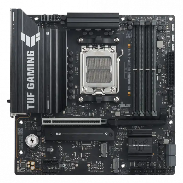 Asus Tuf Gamıng B850m-e Wıfı, 4xddr5, 3x M.2, Hdmı, Dp, Type-c, Wi-fi 6e, Bluetooth V5.3, Am5 Soket Gamıng Anakart