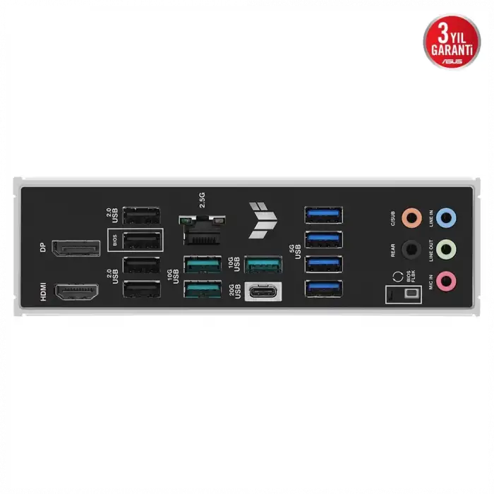 Asus Tuf Gamıng B850m-plus, 4xddr5, 3x M.2, Hdmı, Dp, Type-c, Am5 Soket Gamıng Anakart