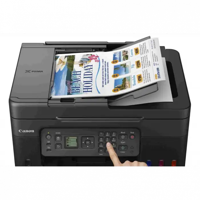 Canon Pıxma G4470, Renkli, Mürekkep Mega Tanklı, Yazıcı, Tarayıcı, Fotokopi, Fax, Wifi, Bulut, Adf, Orijinal Mürekkep