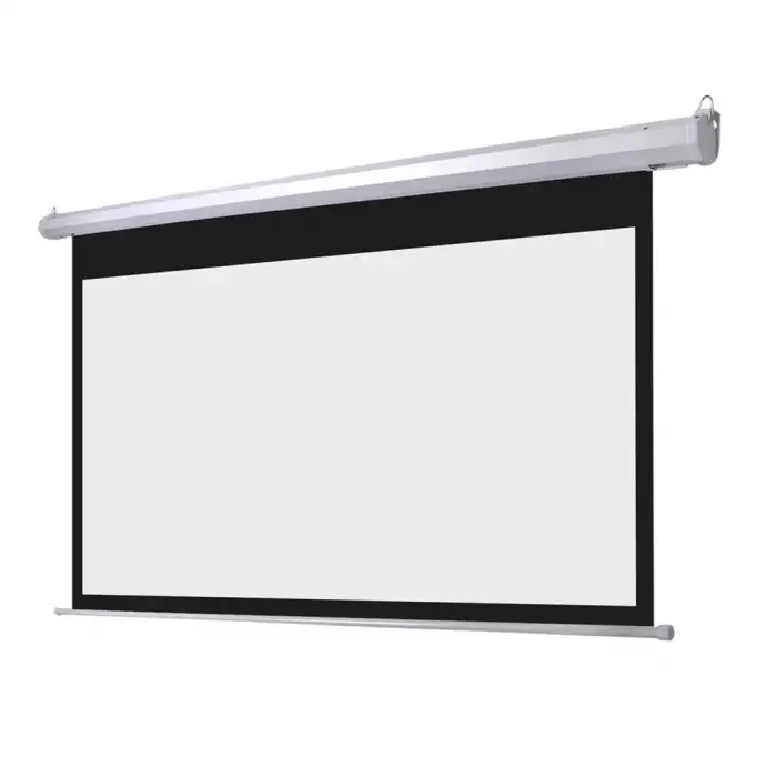 Everest Epp-240, 240x200, Motorlu, Projeksiyon Perdesi, Uzaktan Kumandalı, Arkası Siyah Fonlu, Duvar Ve Tavana Asılabilir