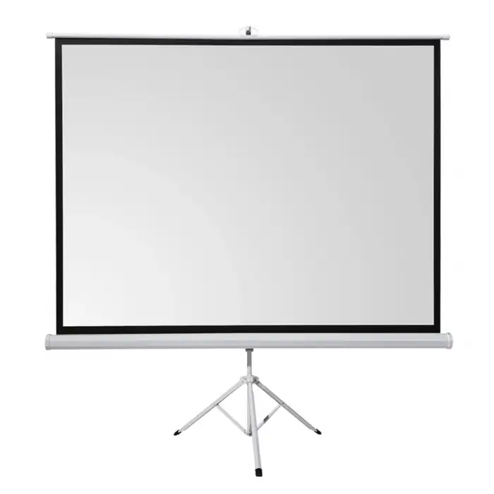 Everest Tpp-180, 180x180, Trıpod, Projeksiyon Perdesi, Arkası Siyah Fonlu, Taşınabilir Ayaklı Model