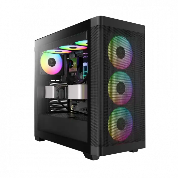 Gamdıas Athena M3, 850w, 80+ Bronze, Tempered Glass, Type-c, Mesh Ön Panel, Argb, Atx, Gamıng Kasa
