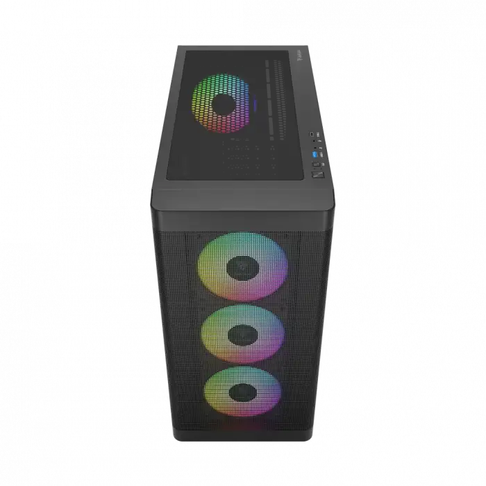 Gamdıas Athena M3, 850w, 80+ Bronze, Tempered Glass, Type-c, Mesh Ön Panel, Argb, Atx, Gamıng Kasa