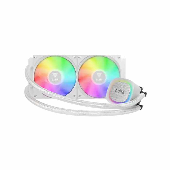 Gamdıas Aura Gl240 V2 Wh, White Edition, 240mm,  Rgb, 2 Fanlı,cpu Sıvı Soğutma
