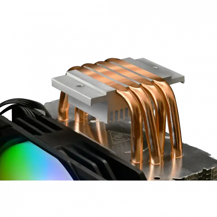 Gamdıas Boreas E1-410, Argb, 120mm, Cpu  Kule Tipi Hava Soğutma, Doğrudan Temas Teknolojisine Sahip 4 Adet Gelişmiş Bakır Isı Borusu (amd Am4-am5 Ve Intel Tüm İşlemciler İle Uyumlu)