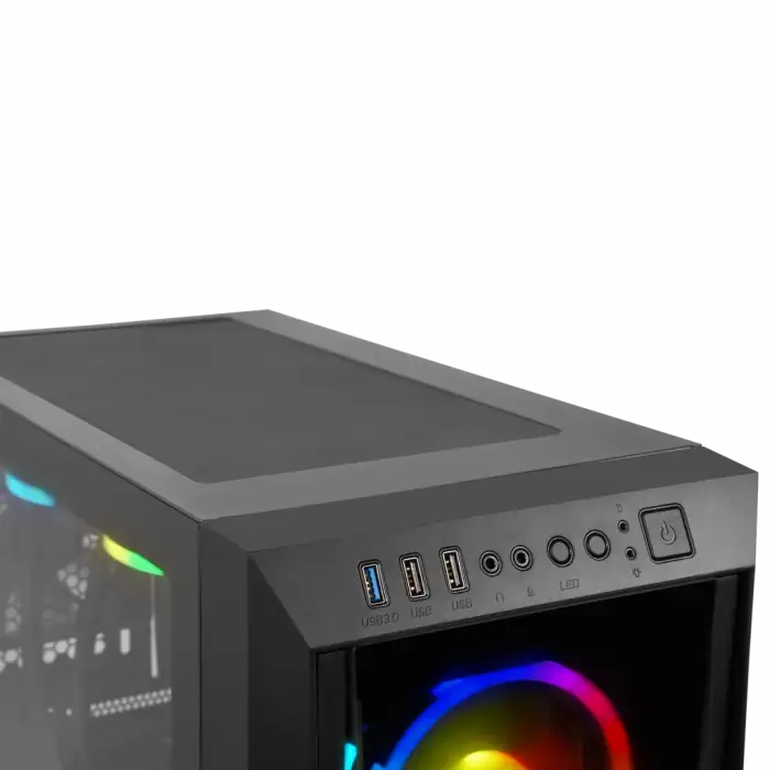 Gamdıas Talos M1 Elite, 850w, 80+ Bronze, Tempered Glass, Argb, Atx Gamıng Kasa