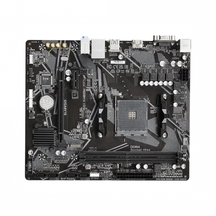 Gıgabyte A520m-k V2, 2xddr4, 1x M.2, D-sub, Hdmı, Am4 Soket Anakart