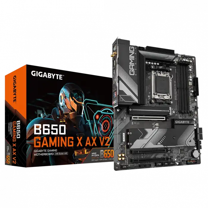 Gıgabyte B650 Gamıng X Ax V2, 4xddr5, 3xm.2, Dp, Hdmı, Type-c, Wi-fi 6e, Bluetooth V5.3, Am5 Soket Gamıng Anakart