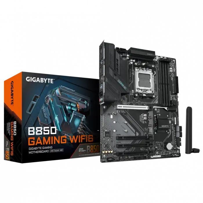 Gıgabyte B850 Gamıng Wıfı6, 4xddr5, 3xm.2, Dp, Hdmı, Type-c, Wi-fi6e, Bluetooth 5.3, Am5 Soket Gamıng Anakart
