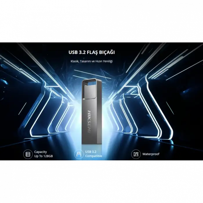 Hıksemı Blade, Hs-usb-e301, 128gb, Usb 3.2, Su Ve Toz Geçirmez, Flash Disk