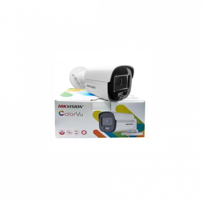 Hıkvısıon Ds-2ce10df0t-pf, 2mpix, 3.6mm Lens, 20mt Gece Görüşü, Full Time Color, Color Vu, Ip67, Bullet Kamera