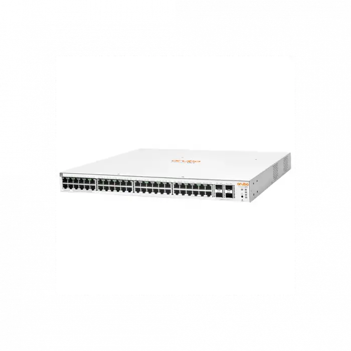Hp Aruba Instant On, Jl686b, 1930-48g, 48port, Gigabit, Poe 370w, 4 Port Gigabit Sfp, Yönetilebilir, Rack Mount Switch