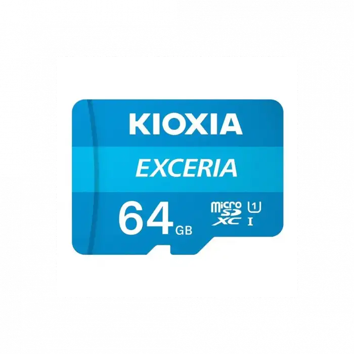 Kıoxıa 64gb Exceria, Lmex1l064gg2, Uhs-1, Cl10, 100mb/s, Microsd Kart Bellek (sd Adaptörlü)