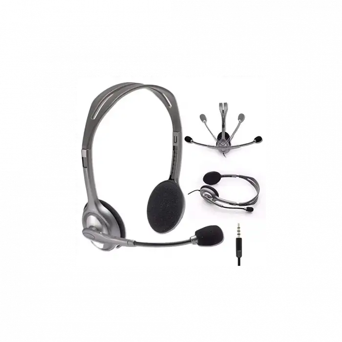 Logıtech H110, 981-000271, 3,5mm Jac, Çağrı Merkezi, Ofis, Toplantı, Konuşmacı Tipi, Mikrofonlu Kulaklık