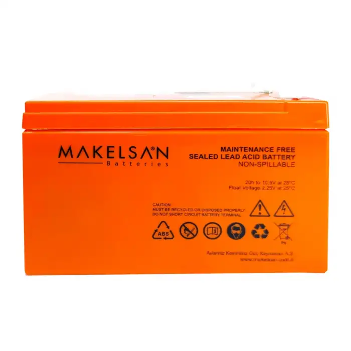Makelsan 12v 9ah, Bakımsız, Kuru Akü. Ups İçin Uygundur.