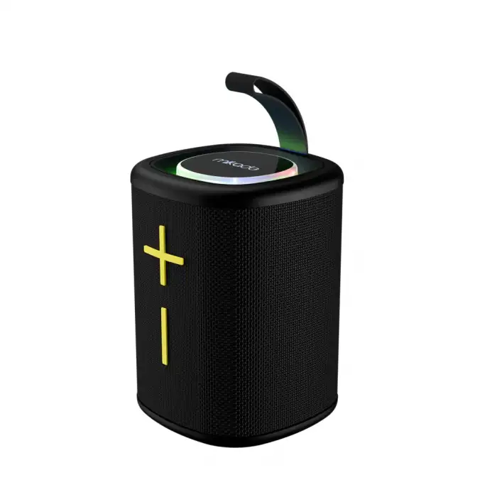 Mıkado Md-26bt, 6w, Taşınabilir, Usb/aux/bt/tf, Rgb Işıklı, 1200mah, Ipx66 Su Geçirmez, Bluetooth Speaker (siyah)