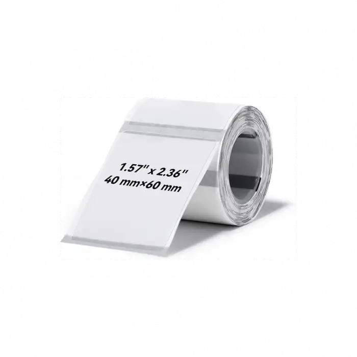 Nıımbot T40 Etiket 40mm X 60mm 125 Adet Şeffaf  (b1,b21s,b3s)