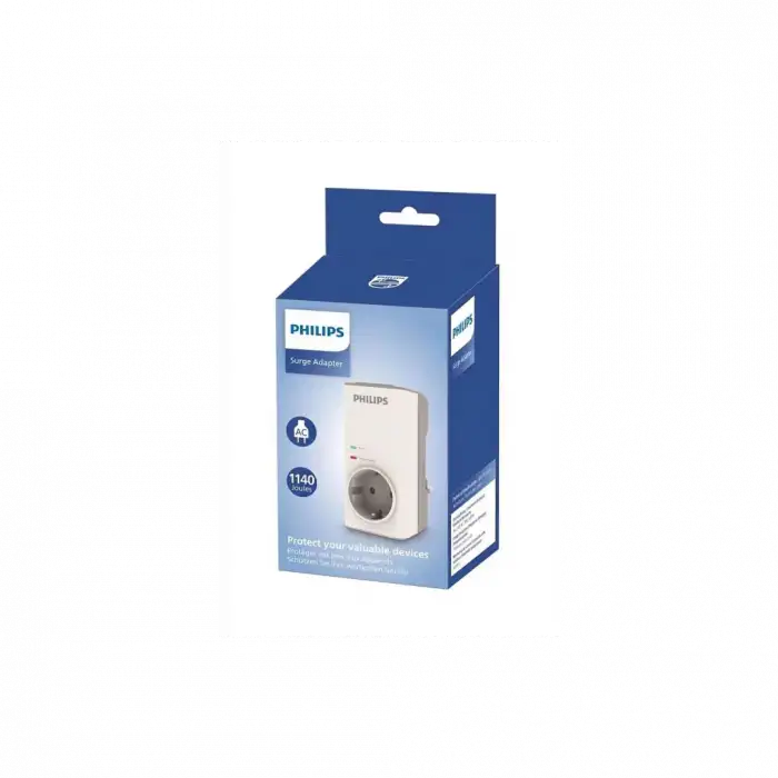 Phılıps Chp7010w/10, Tekli, Akım Korumalı Priz, 1140 Joules, (beyaz)