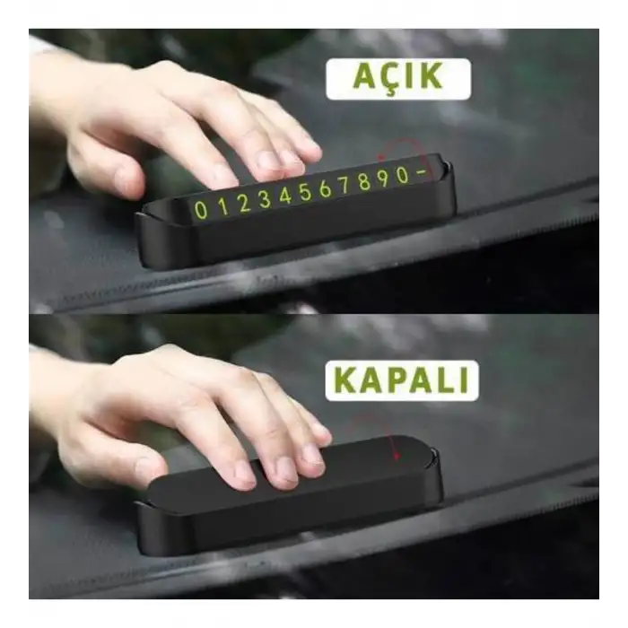 Platoon PL-8691 Fosforlu Araç Park Numaratörü (Açılır Kapanır)