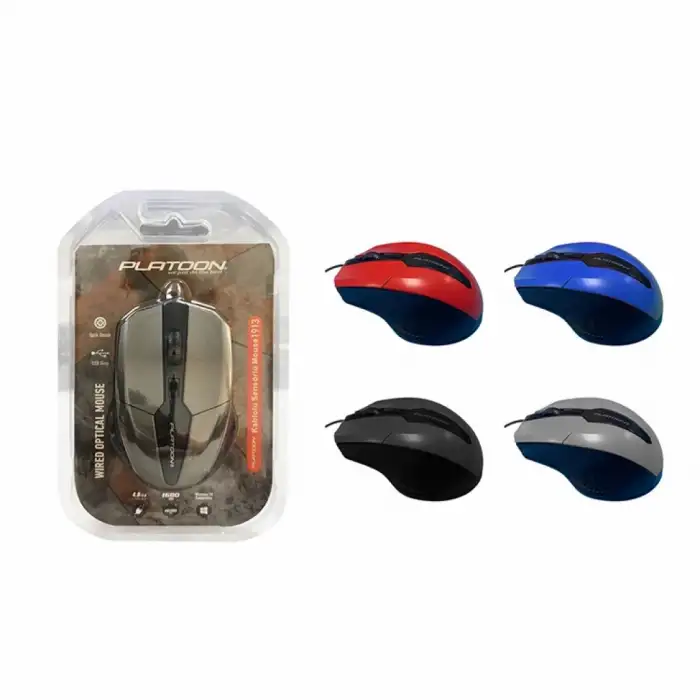 Platoon Mouse Pl-1913 Usb Kablolu Sensörlü Optik Mouse