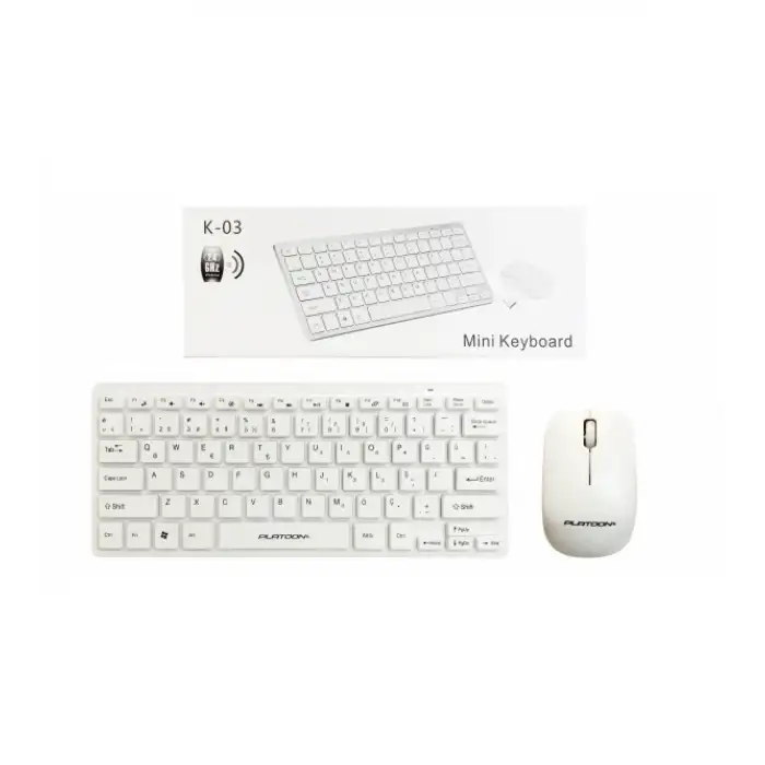 Platoon Pl-395 TV VE BİLGİSAYAR UYUMLU Mini Kablosuz Klavye Mouse Set