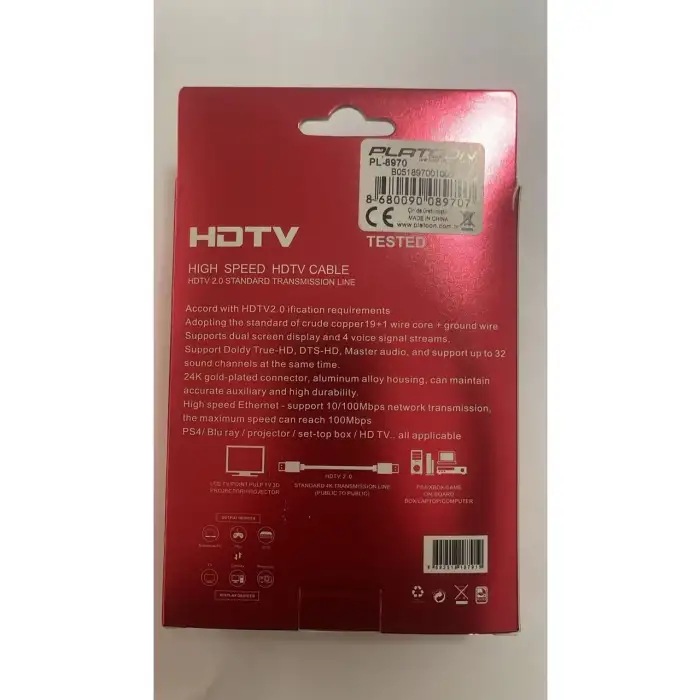 Platoon PL-8970 4K HD 1.5M Hdtv Premıum 2,0V 4k 2k HDMI Kablo