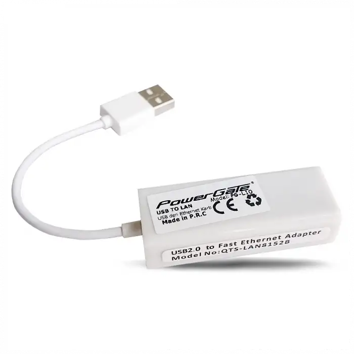 Powergate Pg-l10, Megabit, Usb 2.0, Ethernet Kartı