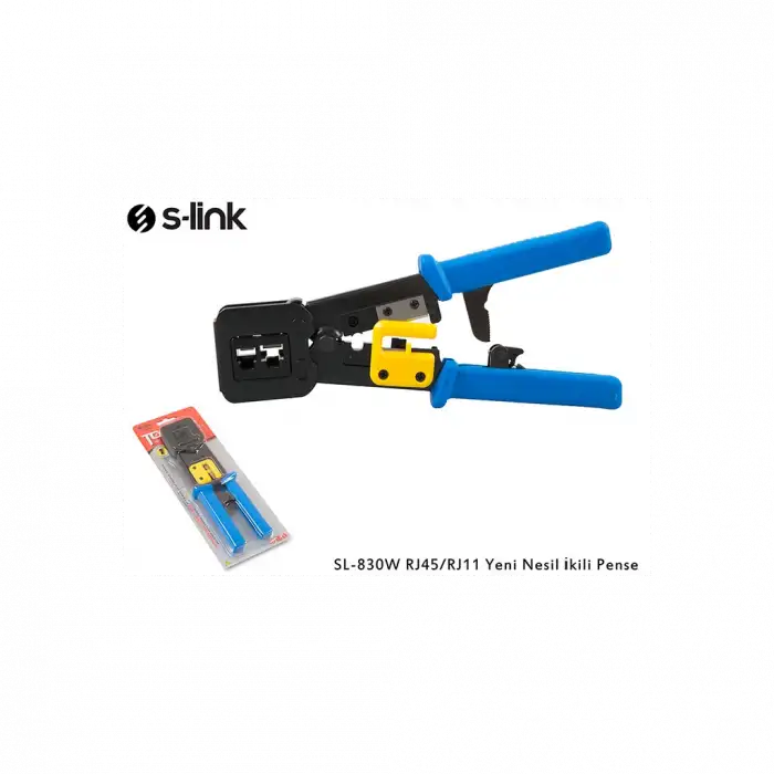 S-lınk Sl-830w, Rj45/rj11 İkili Pense,  Yeni Nesil Kablo Ucu Konnektör Sıkma Pensesi