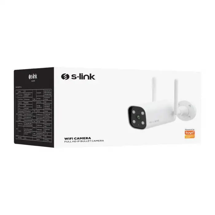 S-lınk Sl-blt01, Güvenlik Kamerası, Wifi, 2mpix, 3.6mm Lens, 10m. Gece Görüşü, Micro Sd Kartlı, Tuya Yazılım