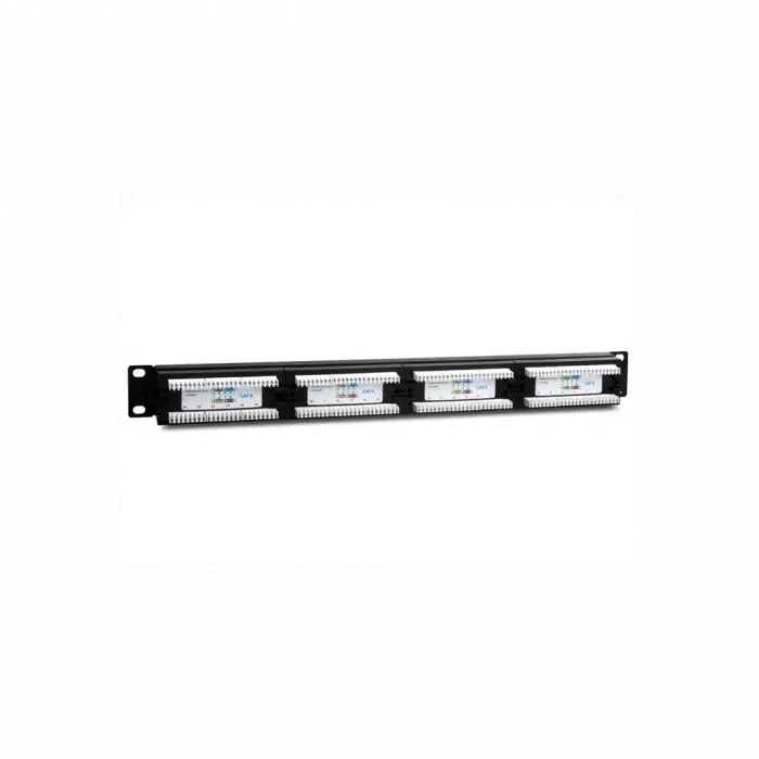 S-lınk Sl-f624 Cat6 Patch Panel, 24-port, Utp, 1u