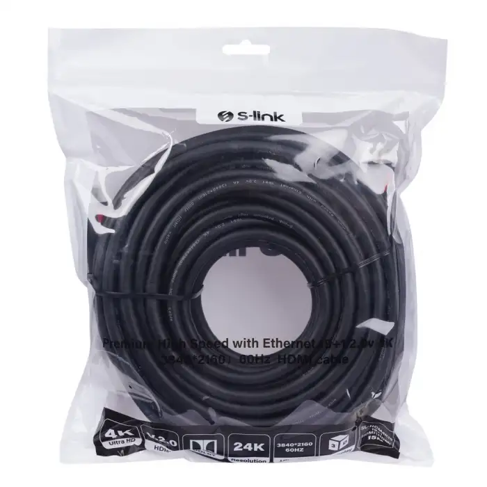 S-lınk Sl-hdm4k15, 4k Uhd, Hdmı V2,0 Kablo. 15mt. 60hz.
