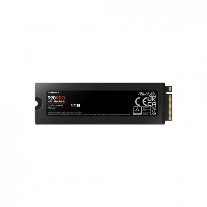Samsung Mz-v9p1t0cw, 990 Pro, 1tb, 7450/6900, Gen4, Nvme Pcıe M.2 2280, Ssd (soğutuculu) (türkiye Distribütörü Garantili)