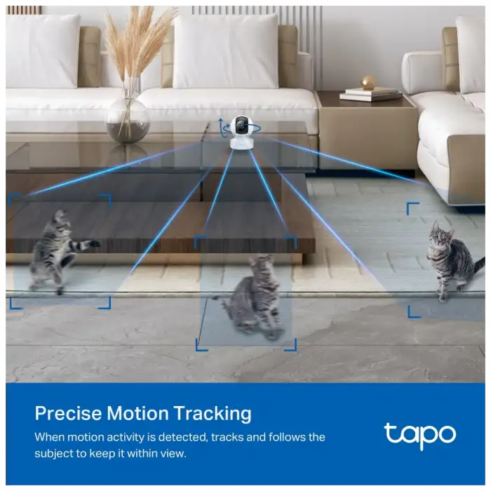 Tp-lınk Tapo C222, 4,0mpix, İç Ve Dış Mekan, Wifi-ethernet, 12mt. Gece Görüşü, 360 Dönüş, Dikey Ve Yatay Hareket, İki Yönlü Ses, Yapay Zeka Destekli Güvenlik Kamerası