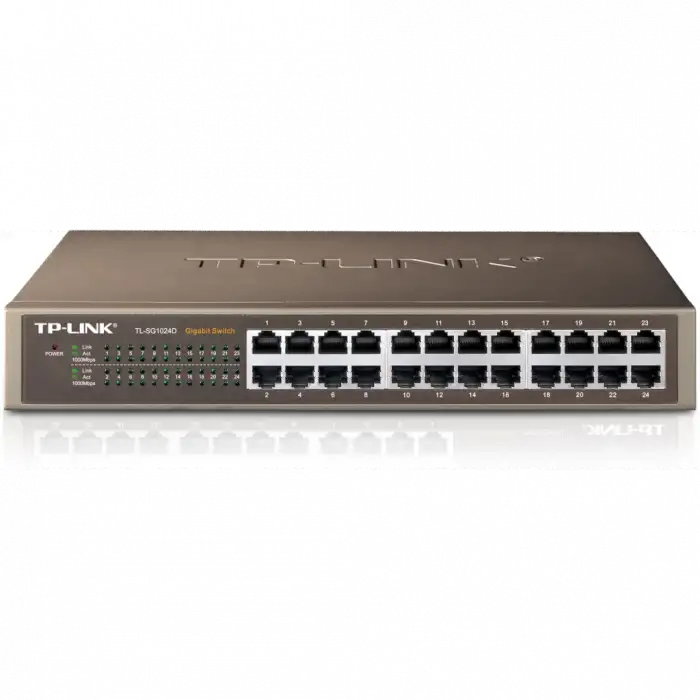 Tp-lınk Tl-sg1024d, 24 Port, Gigabit, Yönetilemez, Metal Kasa, Rackmount Switch