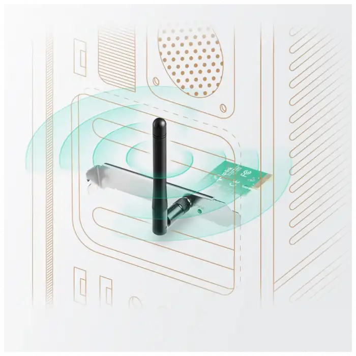 Tp-lınk Tl-wn781nd, 150mbps, 2.4ghz, 2dbi Anten, Pcı-express Wıreless Ethernet