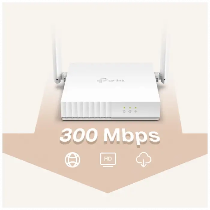 Tp-lınk Tl-wr820n, 3port, 300mbps, 2.4ghz Wifi, Masaüstü, Megabit, Router, Access Point, Range Extender