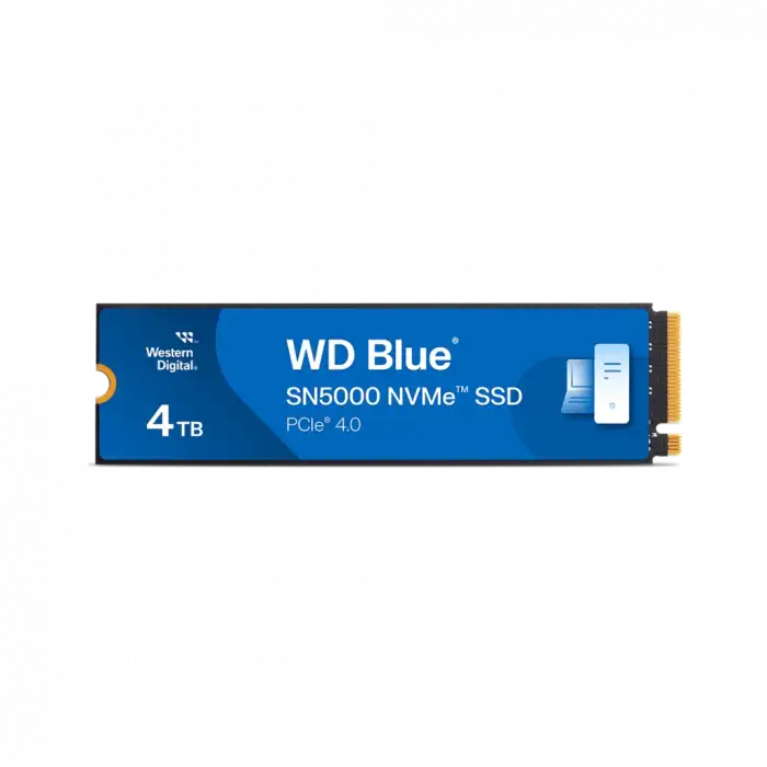 Wd Blue Sn5000, Wds400t4b0e, 4tb, 5500/5000, Gen4, Nvme Pcıe M.2 2280,  Ssd