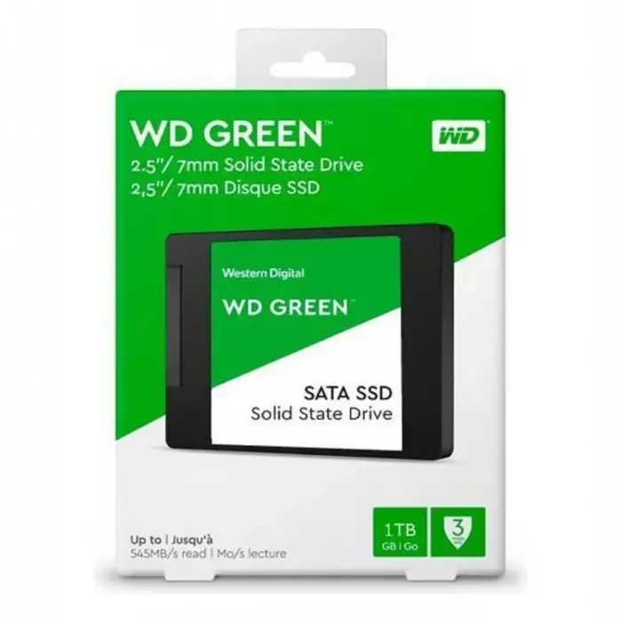 Wd Green, Wds100t3g0a, 1tb, 545/465, 3d Nand, 2,5 Sata, Ssd