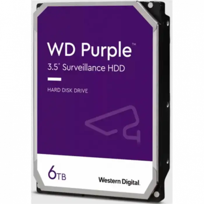 Wd Purple, Wd64purz, 3.5, 6tb, 256mb, 5400 Rpm, 7/24 Güvenlik, Hdd (türkiye Distribütörü Garantili)