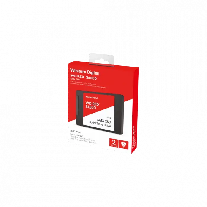 Wd Red Sa500, Wds200t2r0a, 2tb, 560/530, Server Ve Nas İçin Enterprise, 2,5 Sata, Ssd