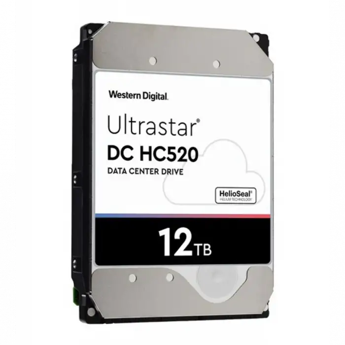 WD ULTRASTAR, HUH721212ALE604, 3.5, 12TB, 256Mb, 7200 Rpm, 7/24 Enterprise, DATA CENTER-GÜVENLİK-NAS-SERVER, HDD (DC HC520) (0F30146) (Türkiye Distribütörü Garantili)