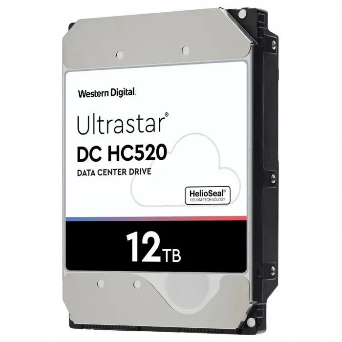 WD ULTRASTAR, HUH721212ALE604, 3.5, 12TB, 256Mb, 7200 Rpm, 7/24 Enterprise, DATA CENTER-GÜVENLİK-NAS-SERVER, HDD (DC HC520) (0F30146) (Türkiye Distribütörü Garantili)
