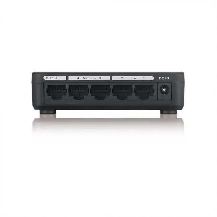 Zyxel Gs-105s V2, 5 Port, Gigabit, Yönetilemez, Masaüstü Switch