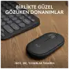Logıtech Pebble 2 Combo, Grafit, 920-012245, Bluetooth, Türkçe, Q, Multimedya, Mini Klavye Mouse Set