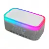 Mıkado Md-w8, 10w, Taşınabilir, Usb/type-c/bt/tf, Rgb Işıklı, 1200mah, 15w Kablosuz Şarj, Gece Lambası, Alarmlı Saat, Bluetooth Speaker