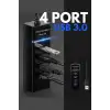 Platoon PL-5717 USB 3.0 4 Port USB Çoklayıcı USB Hub 30CM